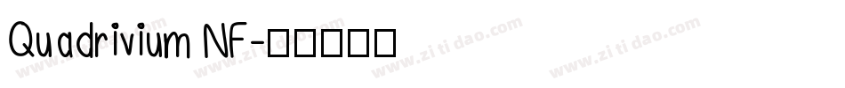 Quadrivium NF字体转换